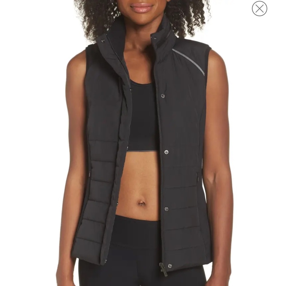Zella Coco hybrid hooded vest